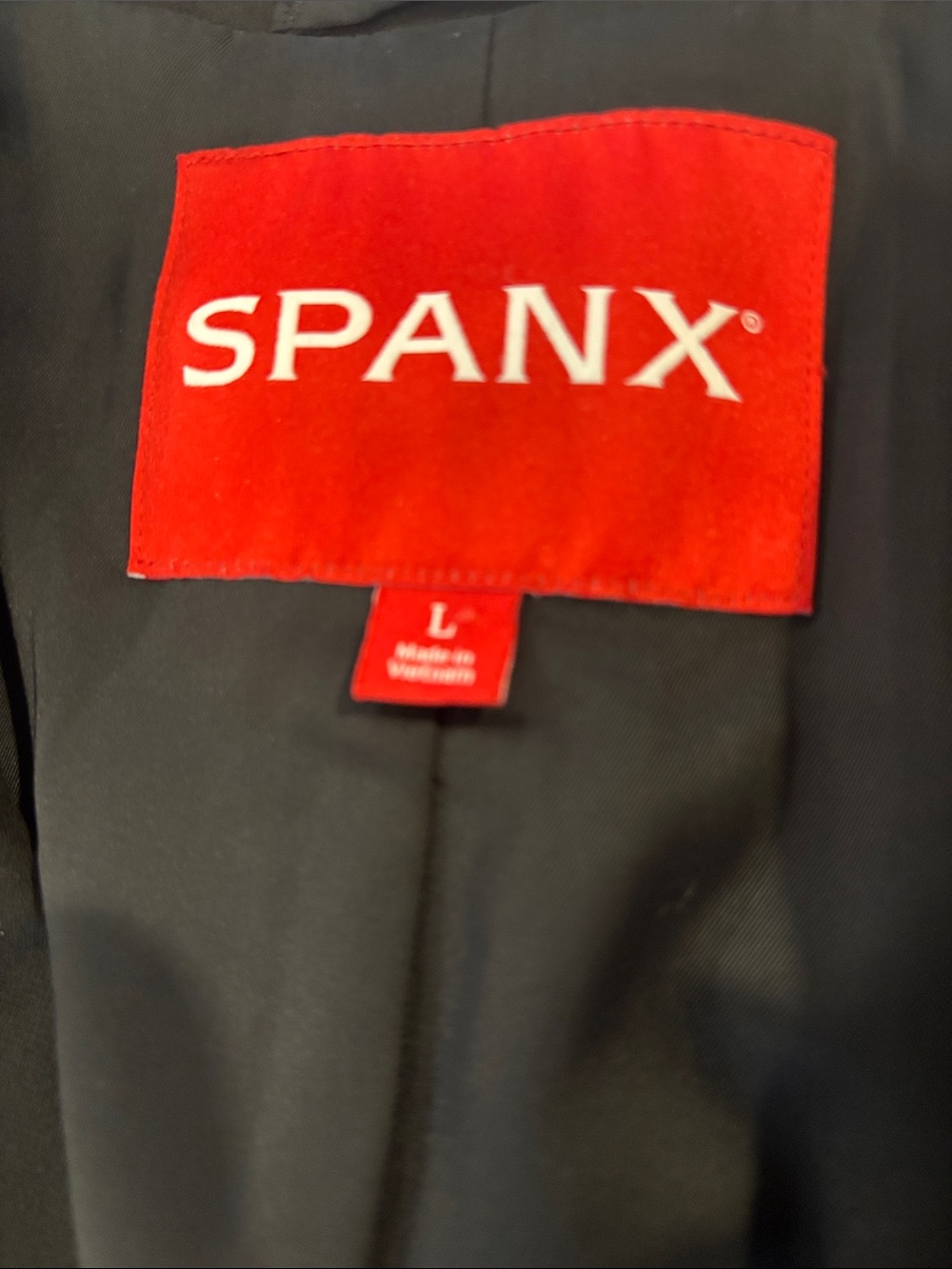 SPANX Women’s Black Two-Button Closure Tailored Blazer. Business- Casual. Large - Picture 5 of 11